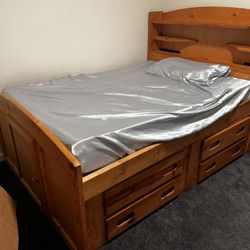 Bed  Frame With Mattress 