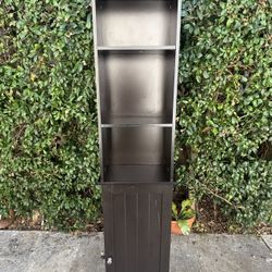Tall Storage Linen Cabinet for Hallway Bathroom or Closet 6 Shelves