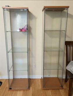 IKEA Glass-Door Cabinets - Set of 2 at $40 each or best offer