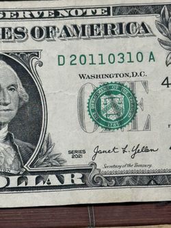 March 10 2011 Bday/Anniversary $1 Dollar Note