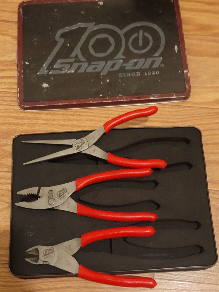 Snap-On 100 Year Anniversary 3pc Pliers Set