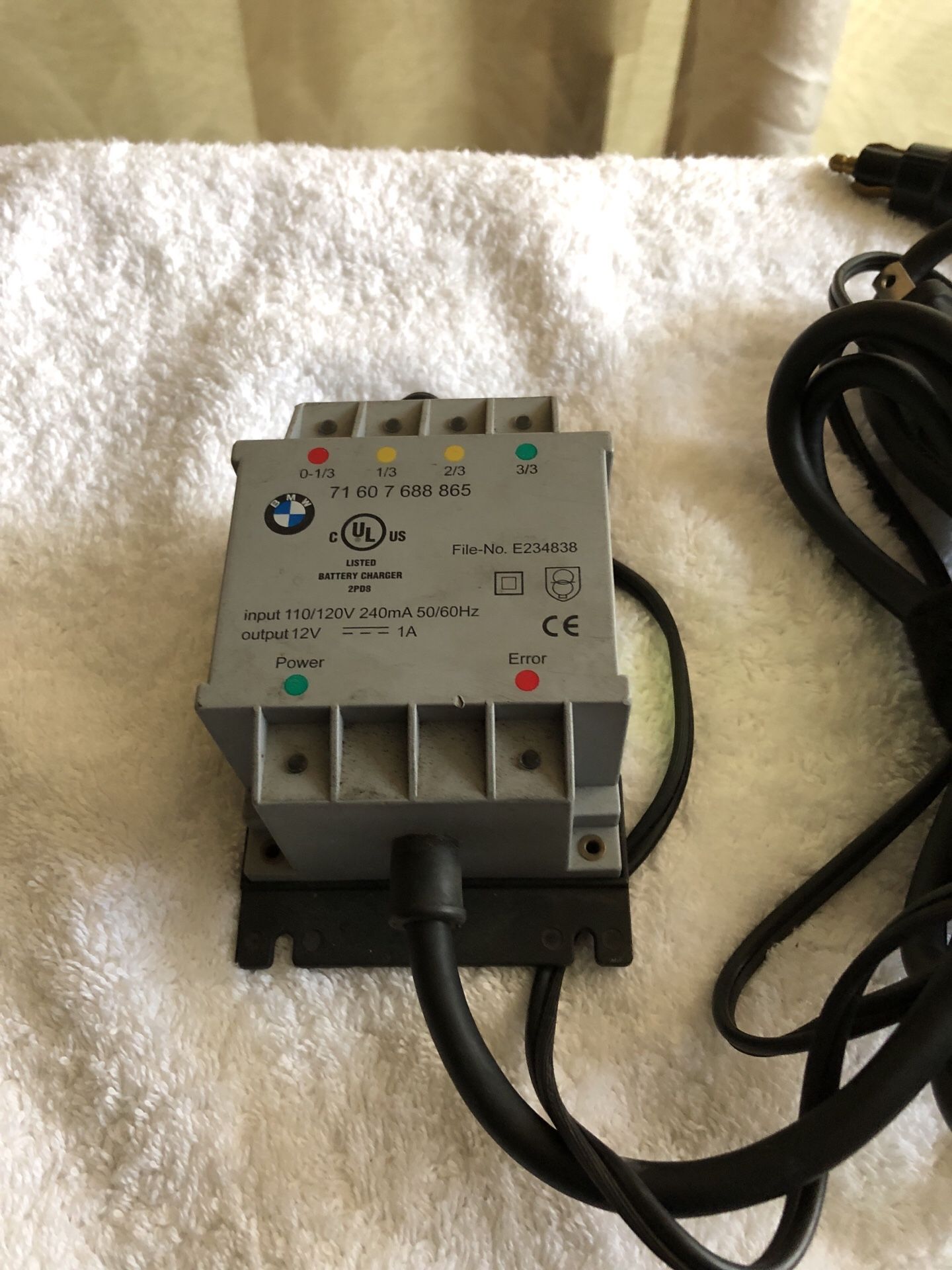 BMW Motorcycle Charger 71 60 7 68 8 865 12V 1A 240 MAH Make me offer