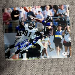 Chris McAlister Signed Autograph 8x10 Photo - Beckett Coa - Baltimore Ravens 