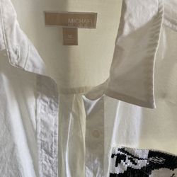 Michael Kors Women White Shirt