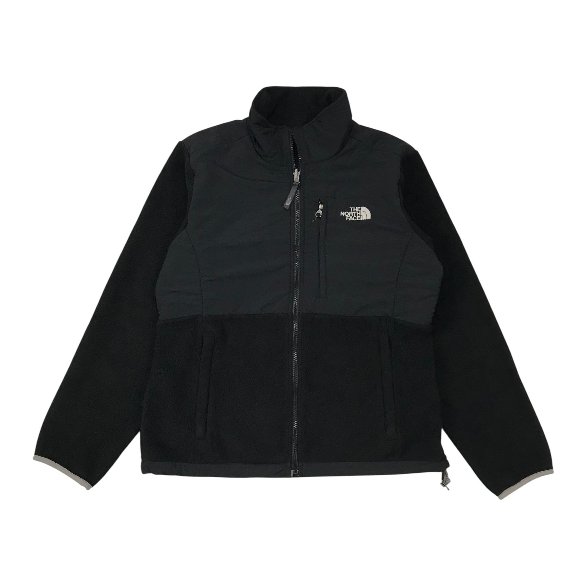 THE NORTH FACE DENALI JACKET MEDIUM M WOMENS BLACK FLEECE SWEATER TNF FULL ZIP