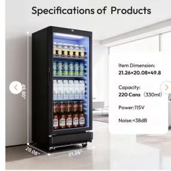 220-Can Beverage Refrigerator – Brand New in Box