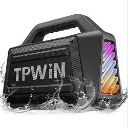 Portable Bluetooth Speaker Wireless - Loud Speakers 80W Peak, 20H Playtime, Light Show, TWS, Deep Bass, BT 5.3, IPX6 Waterproof for Outdoor Travel