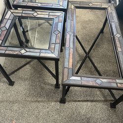 Coffee Table & 2 End Tables