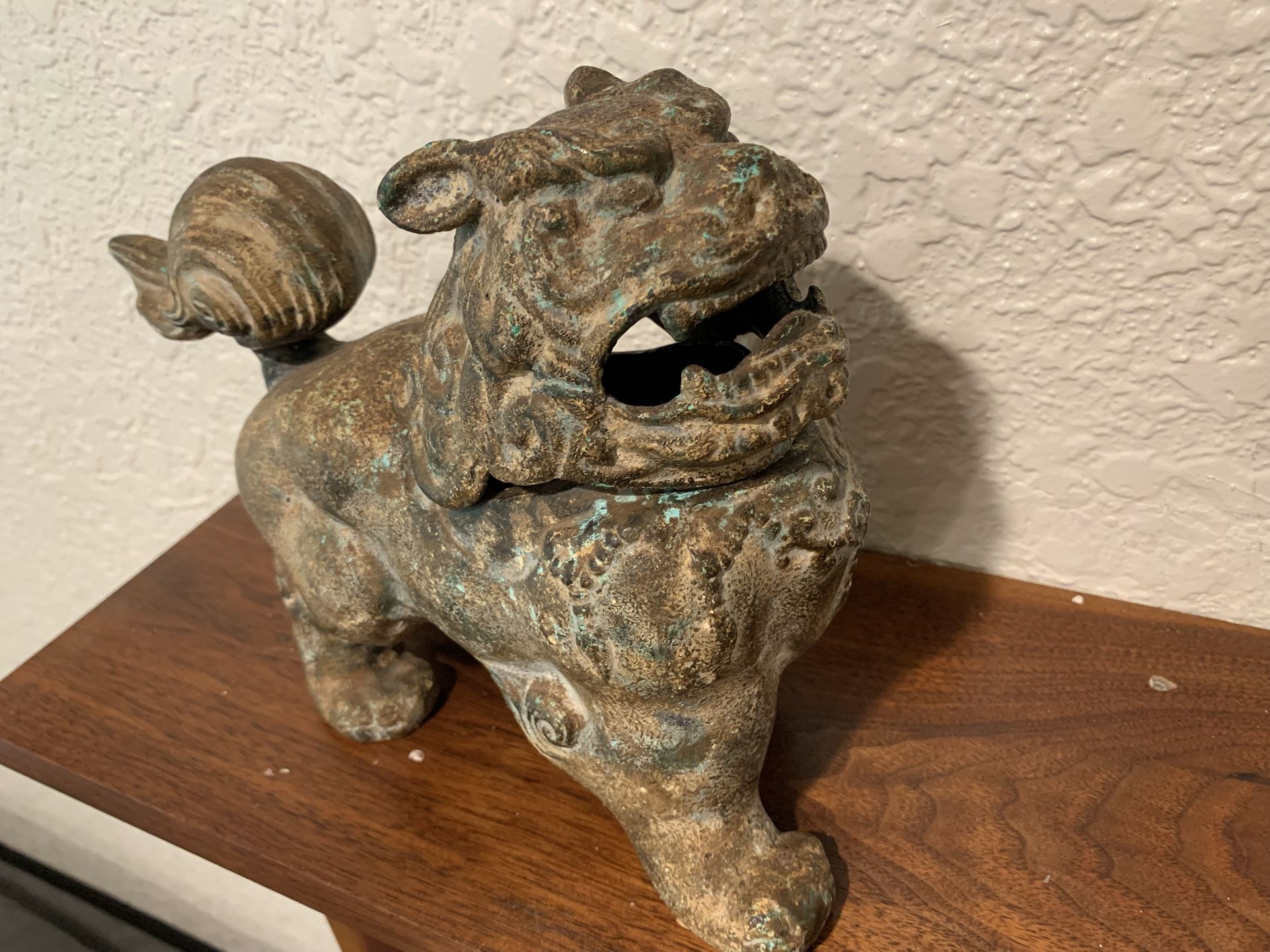 Antique Chinese Asian Brass Foo Dog