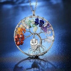 Owl Tree Of Life Necklace 