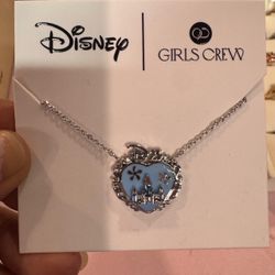 Girls Crew X Disney D23 The Ultimate Fan Event Heart Castle Necklace In Silver