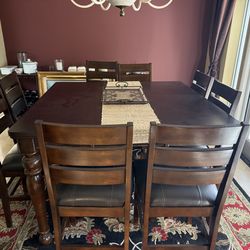 Dining table and chairs x4