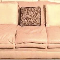 Two Leather Couches Set