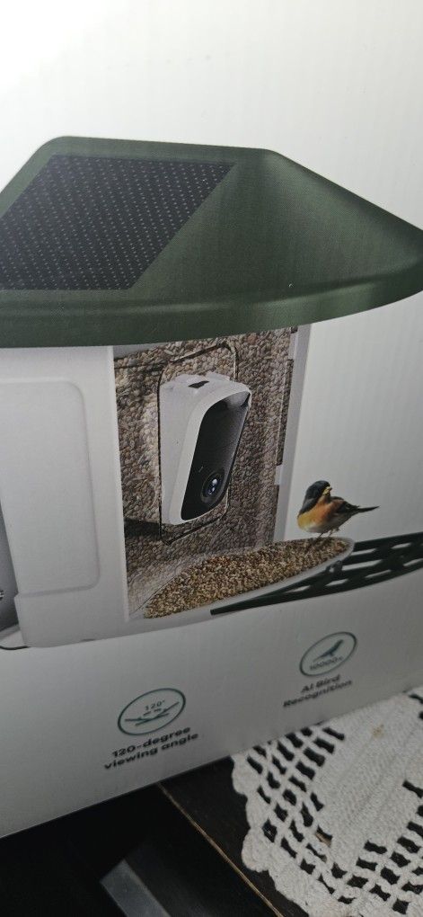 New Bird Feeder With Camera Solar Panel Control By App