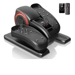 Under Desk Elliptical Machine, Ellipse Leg Exerciser as Seen on TV with Remote, Electric Seated Eclipse Foot Pedal Peddler 12 Speeds&Modes Fully Assem