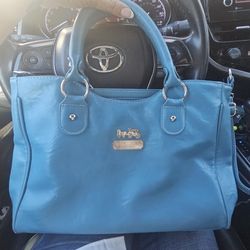 Vintage Stagecoach turquoise tote w/crossbody straps too