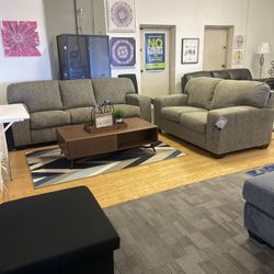 Grey Sofa And Love Seat 