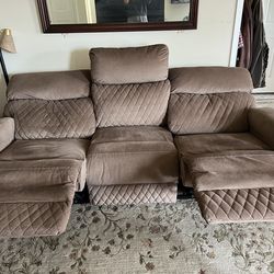 3-Seat Reclining Sofa – Very Comfortable – Priced to Sell