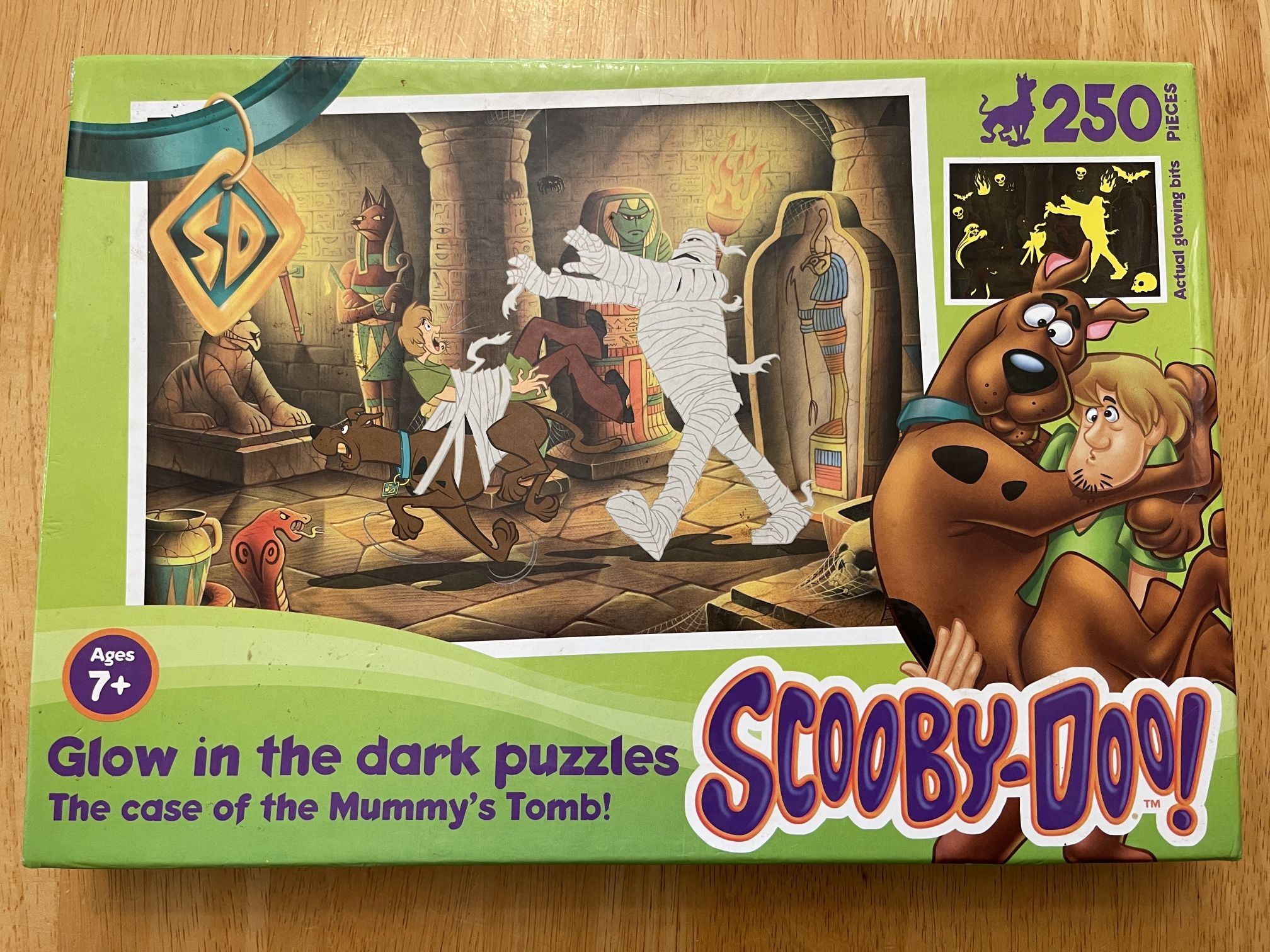 Glow In The Dark, Scooby Doo Puzzle The Case Of The Mummy’s Tomb