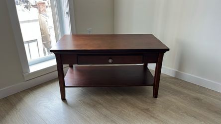 Coffee Table with Drawer & Lower Shelf