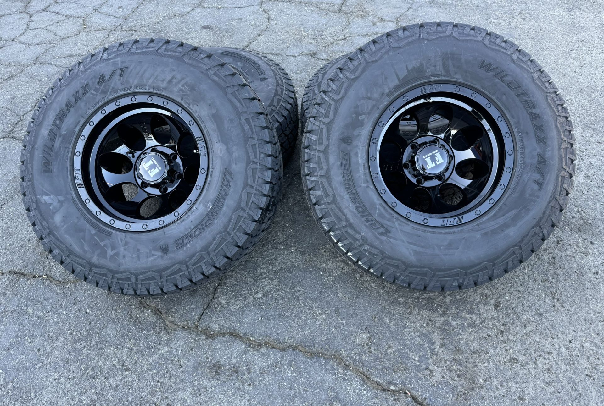 Brand New 16x10 -44 offset Off Road Wheels & Tires Gloss Black 6x139 Price Firm