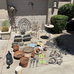 Various Outdoor Garden Items and Art—$115 For all Or Ask For Individual Prices 