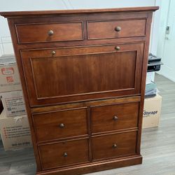 Under Hills Secretary Desk - Solid Walnut