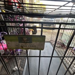 48 Double Door Folding Crate Dog Cage