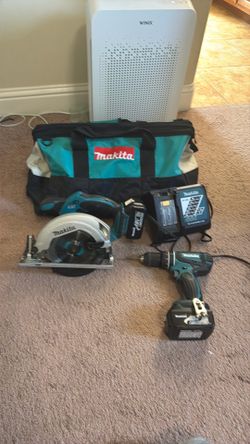 Makita 18v drill and circular saw combo