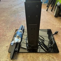 Greenstell TV Stand with Power Outlet, Universal TV Mount Stand for 37-80 inch TVs