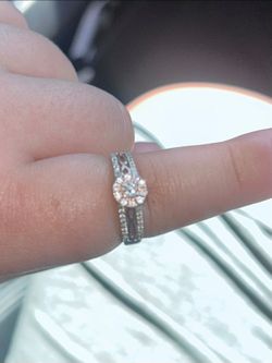 14k white gold engagement ring