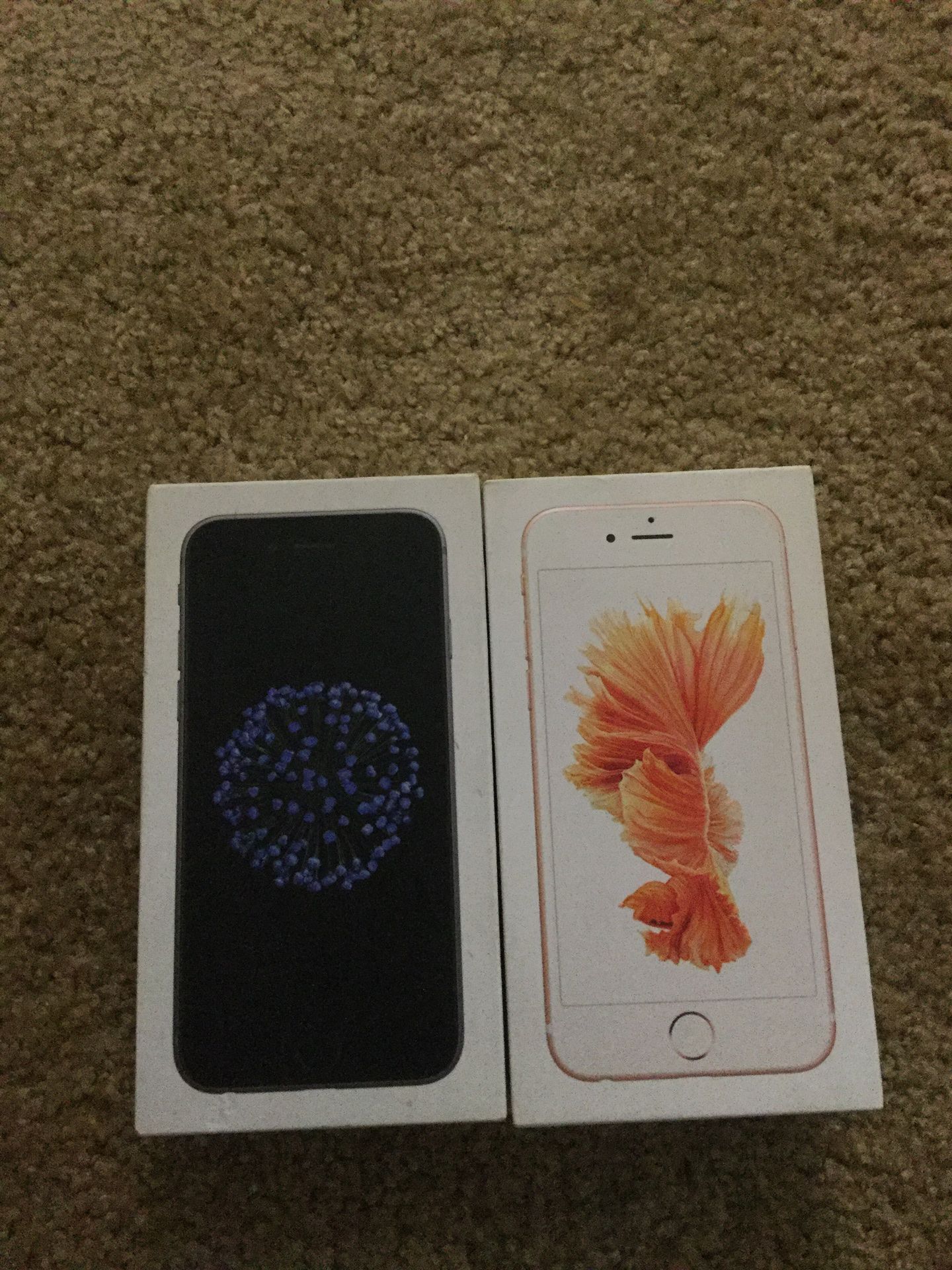 iPhone 6 and 6s boxes