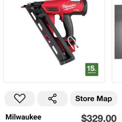 Milwaukee Fuel 15 Gauge Nail Gun 