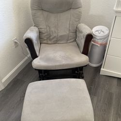 Rocking Chair With Foot Rest
