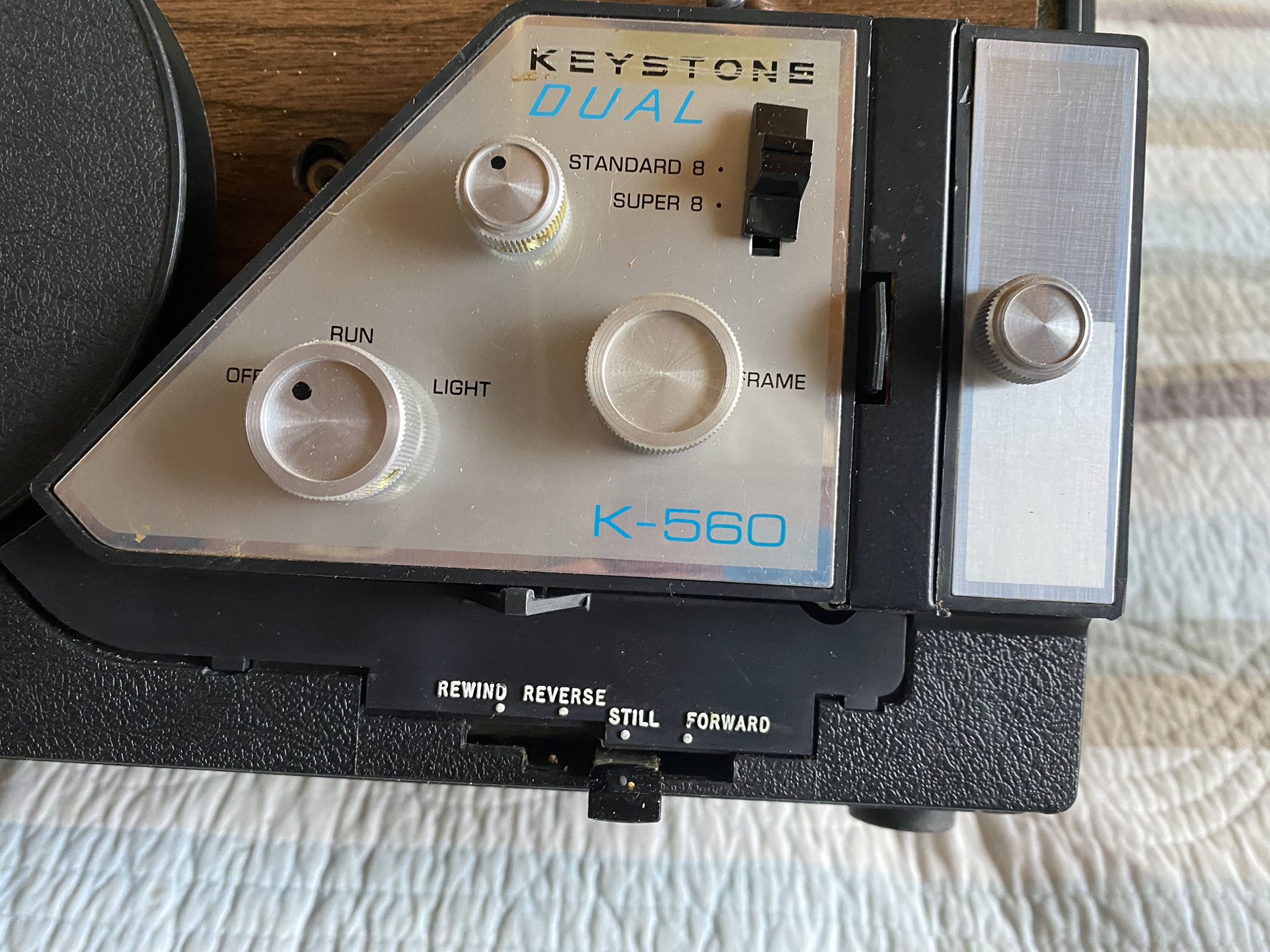 Vintage Keystone Dual 560  Standard And Super 8 Projector