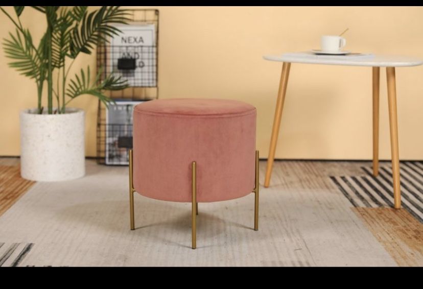 New Pink Ottoman