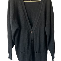 Lambswool Angora Rabbit  Sweater Shop For Women Bloomingdale’s 2X Cardigan Black  Indulge in luxury with this beautiful black angora rabbit sweater fr