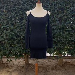 Black Bodycon Off The Shoulder Dress