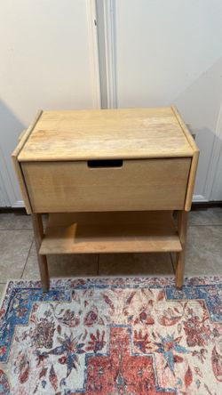 Mid-Century Modern Wood Nightstand