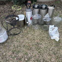 Homebrewing and kegging equipment