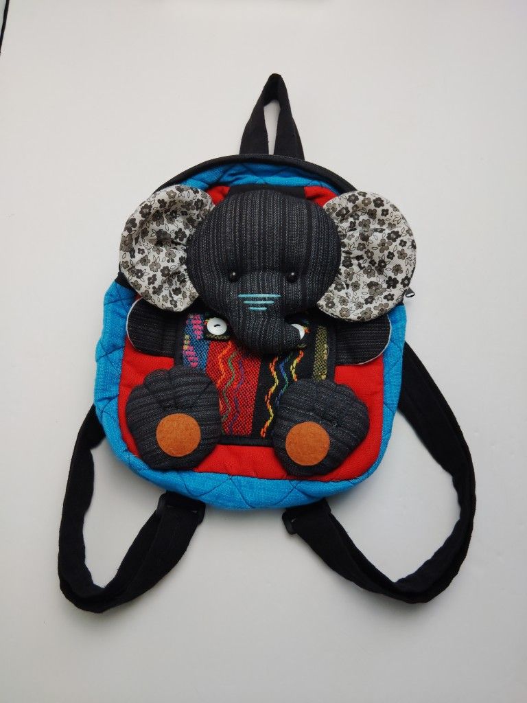 Elephant Soft Small Backpack Childs Unisex 3D and Unique