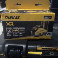 DeWalt Battery XR 3.5 AH With Charger Included.