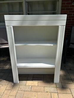 White Wooden Bookcase For Sale 