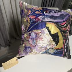 Alexandra’s Hand painted Pillow - Custom Unique 