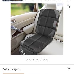 Luilanc Protector de asiento de coche con acolchado más grueso, resistente al agua 600D, protector de asiento de bebé con bolsillos de almacenamiento,