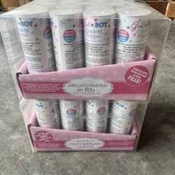 Gender Reveal Girl Confetti Poppers