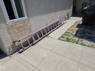 Twenty foot extension ladder