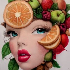Made By Hand - "Fruitful Thoughts" Colored Pencil Art - 8×11" 