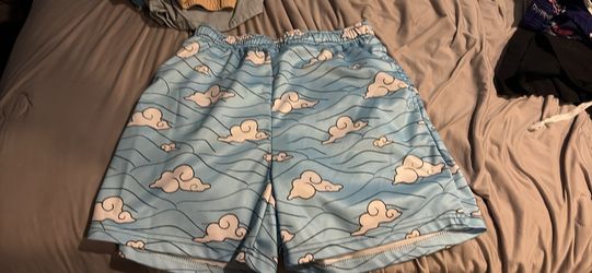 Clouded blue shorts built in underwear size small