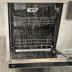 Whirlpool - 24" Top Control Built-In Tub Dishwasher with 3rd Rack, AI Intelligent Wash, 47 dBA - Stainless Steel 